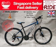 [SG SELLER] [READY TO RIDE] [3 MONTHS FRAME WARRANTY] 26" Raleigh 21 SPEED Alloy Frame Mountain Bike Disc Brake Bicycle