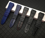 28mm Genuine Cowhide Nylon Black Blue Watchband Silicone belt Replacement Bracelet Suitable for Franck Muller strap Watch band