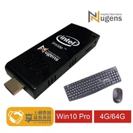 【Nugens 捷視科技】Nugens MiNi PC HDMI 迷你電腦棒4G/64G(送羅技無線滑鼠鍵盤組MK220)