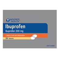 Wagner Health Ibuprofen 200mg 24 Tablets Blister Pack