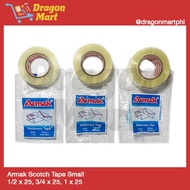 Armak Scotch Tape Small 1/2 x 25, 3/4 x 25, 1 x 25
