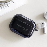 客製化禮物黑色Airpods Pro 電鍍金屬色矽膠保護套