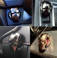 Ship FastCar car interior Iron Man one-key start decorative sticker button cover ignition switch protective cover