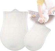 Silicone Kneading Dough Bags - Pack of 2 = 85 OZ + 50 OZ, Versatile Dough Mixer for Bread, Pastry, Pizza &amp; Tortilla, Flour-mixing Bag Preservation Bag, Best Non-Toxic Multifunctional Cooking Tool