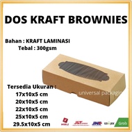 Dos Kraft Brownies Cake Box Box Brownies Kraft Cake Box