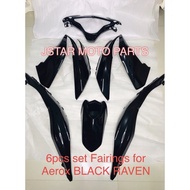 Spot goods 6pcs set Fairings Black Raven for Aerox v1 / YAMAHA GENUINE V1yH