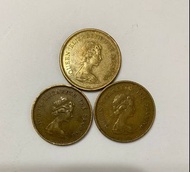 026.英女皇頭像1977.1978.1979香港伍毫硬幣（3枚）