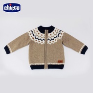 chicco-滑雪世界-提織羊毛混紡針織外套