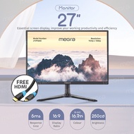 MEGRA PC Monitor 27" / 24" 75Hz Home and Office Computer Monitor 24 inch / 27 inch Desktop Monitor NEW Monitor FREE HDMI Cable