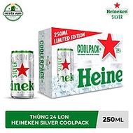 Bia Heineken Silver Lon 250ml - 24 Lon