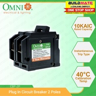 Omni Plug In Circuit Breaker 2 Poles CBP-2P •BUILDMATE•