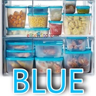 TUPPERWARE FreezerMate [BLUE ] Kitchen Fridge Storage Freezer Keep Fresh Defrost