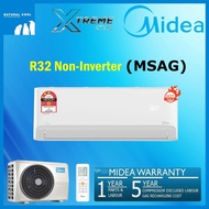 Midea Aircond R32 Xtreme Cool Non-Inverter MSAG 1.0hp / 1.5hp / 2.0hp