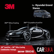 [3M MPV Gold Package] 3M Autofilm Tint and 3M Silica Glass Coating for Hyundai Grand Starex, year 2019 - Present (Deposit Only)