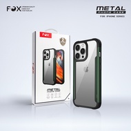 เคสมือถือ FOX รุ่น Metal Case เคสกันกระแทก สีเขียว สำหรับ iPhone13promax/iphone13pro/iphone13/iphone12promax/iphone12pro/iphone11promax/iPhonexsmax