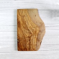 英國Naturally Med橄欖木長方形樹皮邊緣設計砧板/餐板/展示板