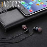! ACCEZZ 3.5 มิลลิเมตรในหูหูฟังสเตอริโอเบสหนักกีฬาเกมเพลงชุดหูฟังสำหรับ iPhone 5 6 หัวเว่ย Xiaomi ซัมซุง A10S โทรศัพท์สำหรับ Oppo Vivo ราคาถูกโทรหูฟัง