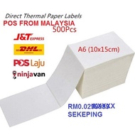 2000pcs Thermal Label Sticker | Thermal Sticker | a6 Thermal Paper | Thermal Printer Sticker | Thermal Printer Waybill