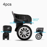 【Luggage Wheel】4Pcs Universal ล้อกระเป๋าเดินทางสัมภาระฐานเก้าอี้ล้อหมุนสีดำตัวกลิ้งคู่กระเป๋าเดินทางล้อลากเปลี่ยนชิ้นส่วน