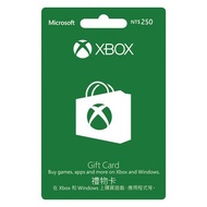 Microsoft XBOX 禮物卡 NT$250-數位下載版