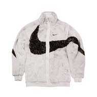 Nike 外套 NSW Swoosh Jacket 男款 禦寒佳選 人造毛皮 豹紋 大勾勾 米 黑 DH6685-072