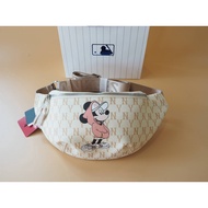 กระเป๋าคาดอก กระเป๋าคาดอกหนัง MLB X DISNEY MONOGRAM NY ของแท้ 100% มีสแกนแท็คเช็คได้ กระเป๋าคาดเอว