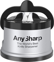 [DRMONLINE] AnySharp Global Knife Sharpener with PowerGrip, Silver