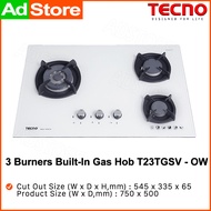 Tecno 3 Burners Built-In Gas Hob T23TGSV