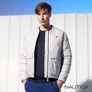 【NAUTICA】極保暖防寒輕羽絨外套(灰色)