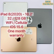 iPad 2020 第八代 128g WIFI only 港行 Apple Care+保養 iPad 8 iPad8
