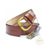 DEVY เข็มขัดผู้ชายเดวี่ (เข็มขัด devy) หนังวัวแท้100% รุ่น 7316 สายกว้าง 1.5 นิ้ว สีน้ำตาล