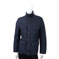 BURBERRY 菱形絎縫鋪棉戰地夾克(海軍藍)