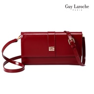 Guy Laroche กระเป๋าสะพายสตรี รุ่น CLASSIC III - สีแดง ( หนังเงาแบบเรียบ )