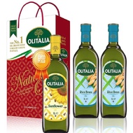 【美安獨家】【Olitalia】奧利塔玄米油禮盒(2瓶)送葵花油1000mlx1瓶(6瓶,再95折每瓶250.1元)