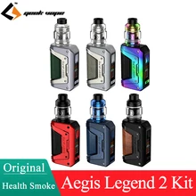 GeekVape Aegis Legend 2 Kit Asli 200W Box MOD Vape L200 Lompatan & 5.5Ml Z Sub Ohm 2021 Tank Rokok Elektronik Vaporizer