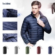 速【Incare】男款修身立領輕羽絨外套-5色可選(贈收納袋)