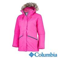 Columbia哥倫比亞 女款-Omni-HEAT鋁點保暖防水兩件式羽絨外套-桃紅