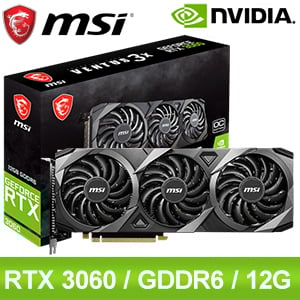 MSI 微星 RTX 3060 VENTUS 3X 12G OC 顯示卡(鎖算力)
