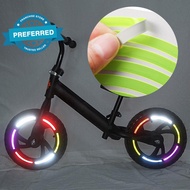 Color Bicycle Rim Tire Reflective Sticker O5Z2