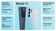 OPPO RENO 6 &amp; 6Z (8GB RAM +128GB) 5G Smartphone - 1 Year Warranty Oppo Malaysia[Extra Free Gifts]