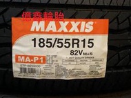 《億鑫輪胎 特價區》慶開幕 衝評價 瑪吉斯 Maxxis MAP1 185/55/15 短期特賣