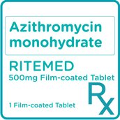 RITEMED Azithromycin monohydrate 500mg 1 Film-coated Tablet [PRESCRIPTION REQUIRED]
