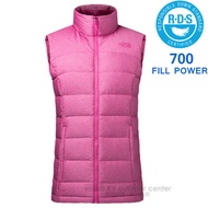 【美國 The North Face】女新款 700FPl 超輕保暖鵝絨羽絨背心.防潑水防風背心/適登山健行.賞雪滑雪/3651 玫紅 N
