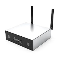 Arylic Up2stream A50, WiFi &amp; Bluetooth Home Amplifier STA326 with 50 + 50 W 24 V DC/2.0 Stereo Channel, Airplay DLNA, Multiroom/Multizone Sync, 24 bit 192 kHz HiFi Audio Streaming Integrated for Speaker