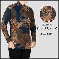 Men's Batik Shirt Slimfit Batik Shirt For Men Batik Shirt Bcl 608