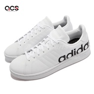 adidas 休閒鞋 Grand Court LTS 男鞋 愛迪達 經典款 皮革 舒適 球鞋穿搭 白 黑 H04558