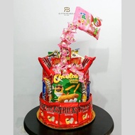 RB Snack Tower (Kado Ulang tahun - Valentine - Anniversary - Hampers Snack)