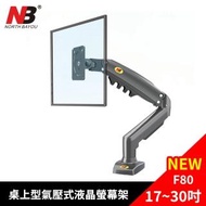 【NB】17-27吋桌上型氣壓式液晶螢幕架(F80)