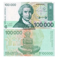 Uang Croatia 100000 Dinara