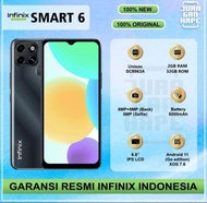 infinix smart 5 ram 3/64GB & smart 6 2/32 gb garansi resmi 1 tahun ✓